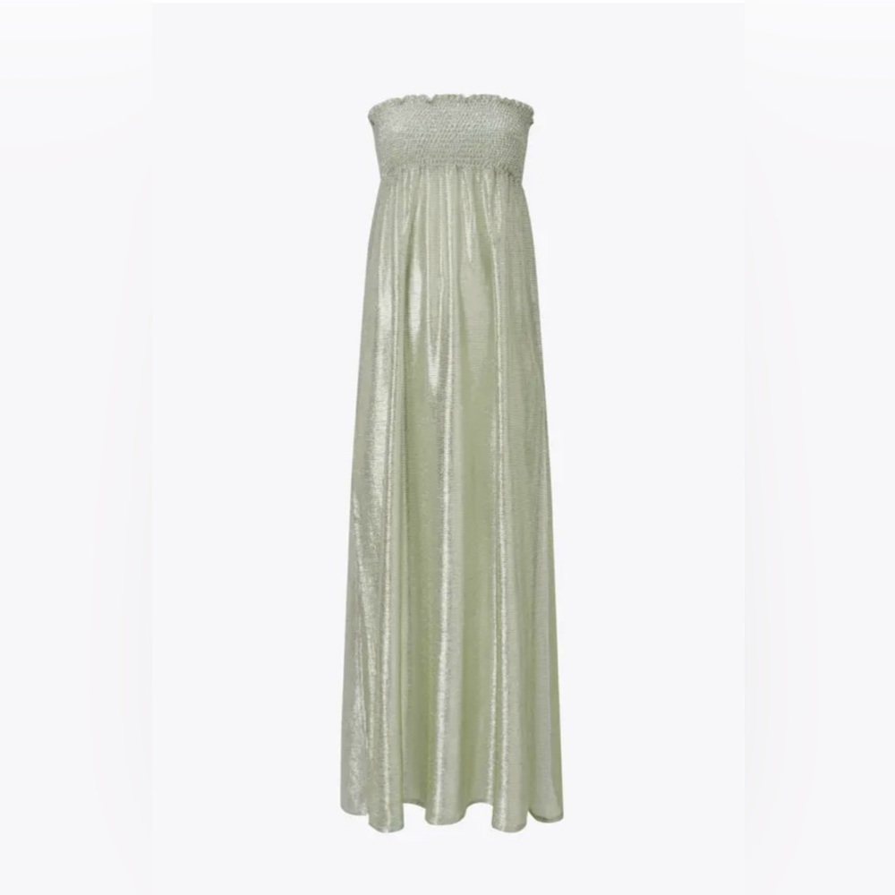 💚💚 KURT GEIGER SHOREDITCH GREEN/SILVER MAXI DRESS-SZ S💚💚NWT - Picture 7 of 17